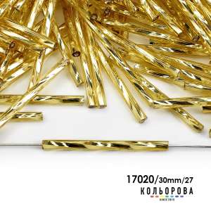Preciosa Glass Bugle Beads 35127/17020/30mm