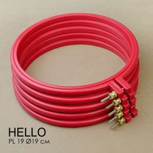 П'яльця пластикові HELLO PL19 червоні
