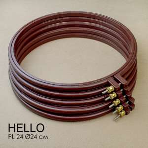 П'яльця пластикові HELLO PL24 коричневі 