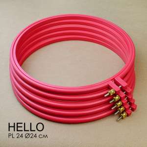 П'яльця пластикові HELLO PL24 червоні