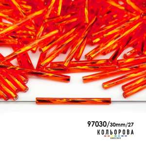 Стеклярус Preciosa 35127/97030/30mm