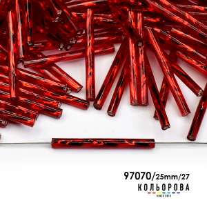 Стеклярус Preciosa 35127/97070/25mm