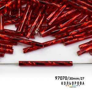 Стеклярус Preciosa 35127/97070/30mm