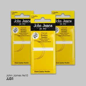 Set of Curved Beading Needles John James No.10 (2 pcs) JJ31