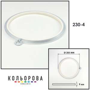 П'яльця Nurge 230-4 (205 мм.) прозорі