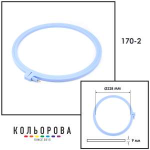 Пластиковые Nurge 170-2 (Ø228 мм.) голубые