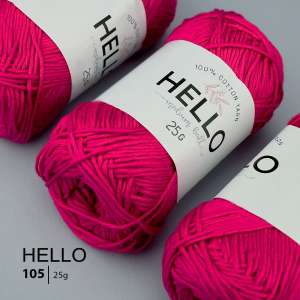 Пряжа HELLO Cotton 105 (25 грамм)