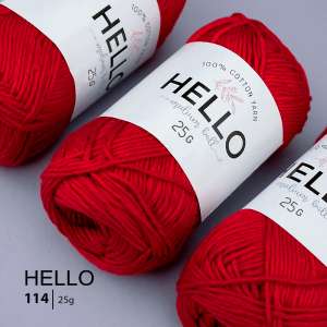 Пряжа HELLO Cotton 114 (25 грам)