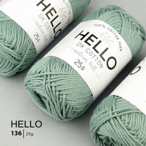 Пряжа HELLO Cotton 136 (25 грам)