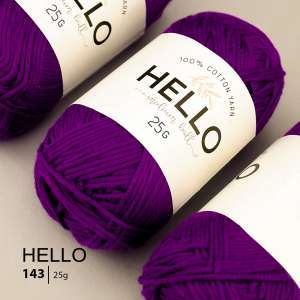 Пряжа HELLO Cotton 143 (25 грам)