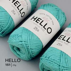 Пряжа HELLO Cotton 151 (25 грам)