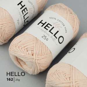 Пряжа HELLO Cotton 162 (25 грам)
