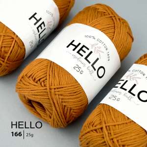 Пряжа HELLO Cotton 166 (25 грам)