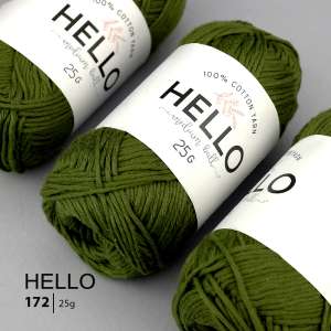 Пряжа HELLO Cotton 172 (25 грам)
