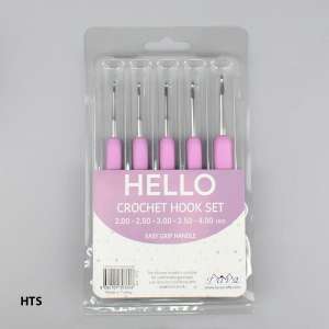 Knitting Hook Set HELLO (2.0,2.5,3.0,3.5,4.0) HTS