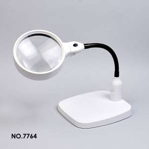 Flexible Desktop Magnifier with LED Lighting and Mains Power NO.7764