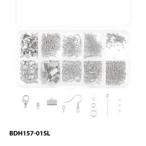 Набір біжутерної фурнітури (Срібло) BDH157-01SL