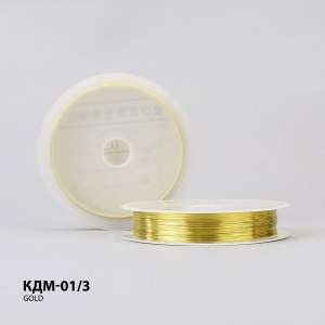 Craft Wire Ø 0.3 mm KDM-01/3 Gold