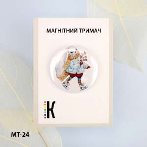 Магнітний тримач для голок та схем МТ-24 "Зайченя на ковзанах" 