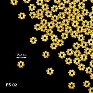 Bead rondel Ø 0.4 cm RB-02 (≈75 pcs)