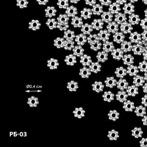 Rondelle jewelry Ø 0.4 cm RB-03 (≈75 pcs)