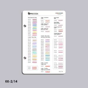 Preciosa Bead Color Chart (TM Kolorova) KK-2