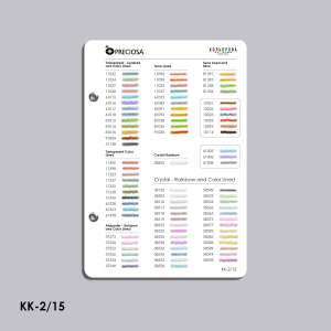 Preciosa Bead Color Chart (TM Kolorova) KK-2