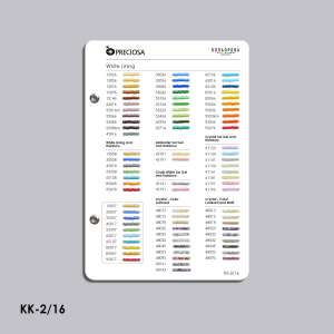 Preciosa Bead Color Chart (TM Kolorova) KK-2