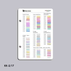 Preciosa Bead Color Chart (TM Kolorova) KK-2