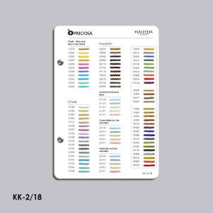 Preciosa Bead Color Chart (TM Kolorova) KK-2