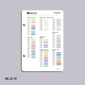 Preciosa Bead Color Chart (TM Kolorova) KK-2