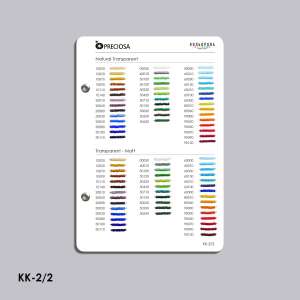 Preciosa Bead Color Chart (TM Kolorova) KK-2