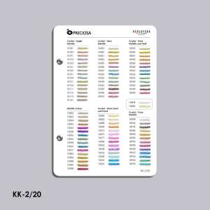 Preciosa Bead Color Chart (TM Kolorova) KK-2
