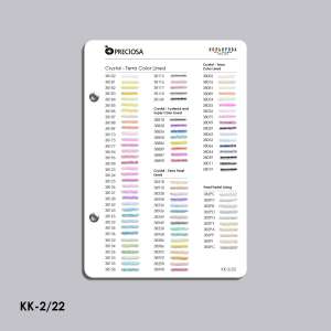Preciosa Bead Color Chart (TM Kolorova) KK-2