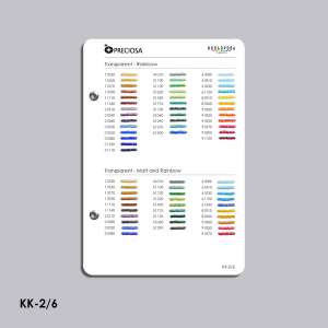 Preciosa Bead Color Chart (TM Kolorova) KK-2