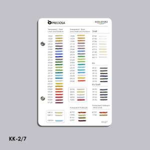 Preciosa Bead Color Chart (TM Kolorova) KK-2