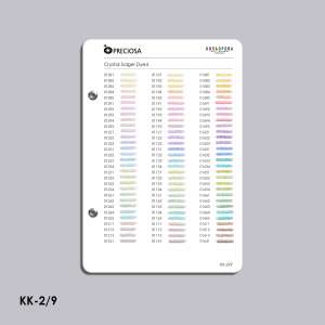 Preciosa Bead Color Chart (TM Kolorova) KK-2