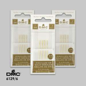 Embroidery Needles (Gold-plated) DMC No.26 6129/6