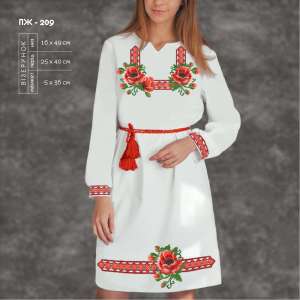 Women's Dress with Sleeves PZh-209