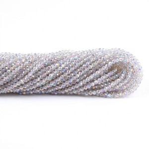 Намистини круглі кришталеві 2 мм, 00066AB (≈180 шт.)
