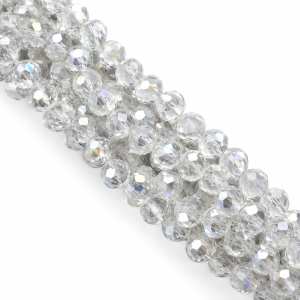 Rondelle Beads 6 mm, 4100AB (≈ 80 pcs.)