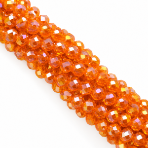 Rondelle Beads 6 mm, 4120AB (≈ 80 pcs.)