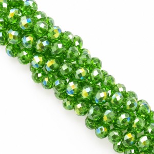 Rondelle Beads 6 mm, 4180AB (≈ 80 pcs.)