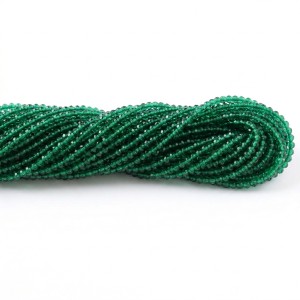 Намистини круглі кришталеві 2 мм, 00002 (≈180 шт.)