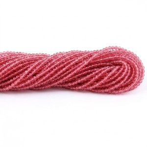 Намистини круглі кришталеві 2 мм, 00023 (≈180 шт.)