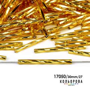 Preciosa Glass Bugle Beads 35127/17050/30mm
