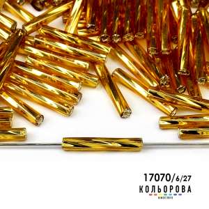 Preciosa Glass Bugle Beads 35127/17070/6"