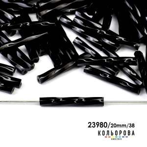 Preciosa Glass Bugle Beads 35138/23980/20mm