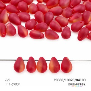 Preciosa DROP (6х9 мм.) 90080/10020/84100