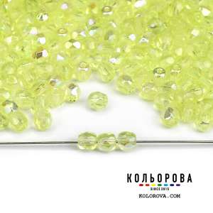 40.Preciosa намистина 50500/28701 Light Peridot AB (4 мм.)